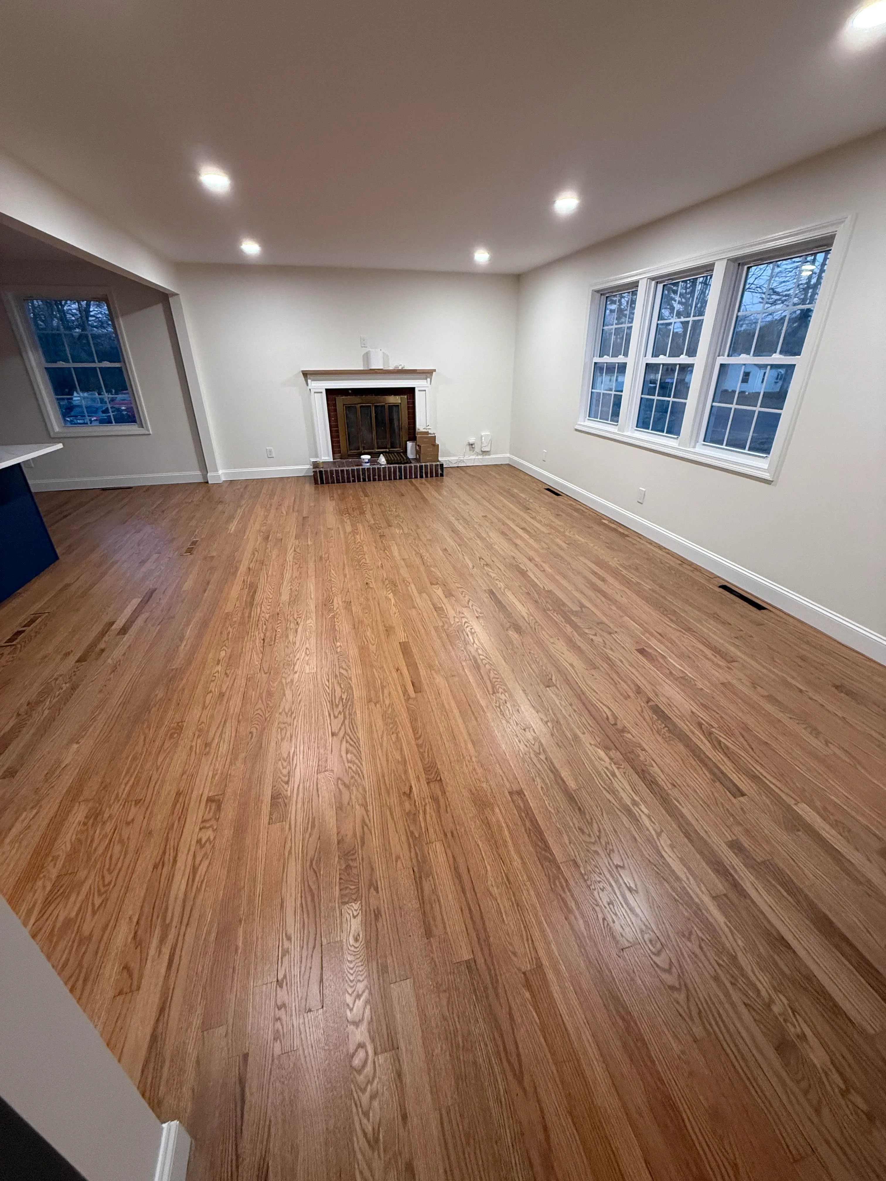 Finished luxury flooring installation by Mr. Solution LLC