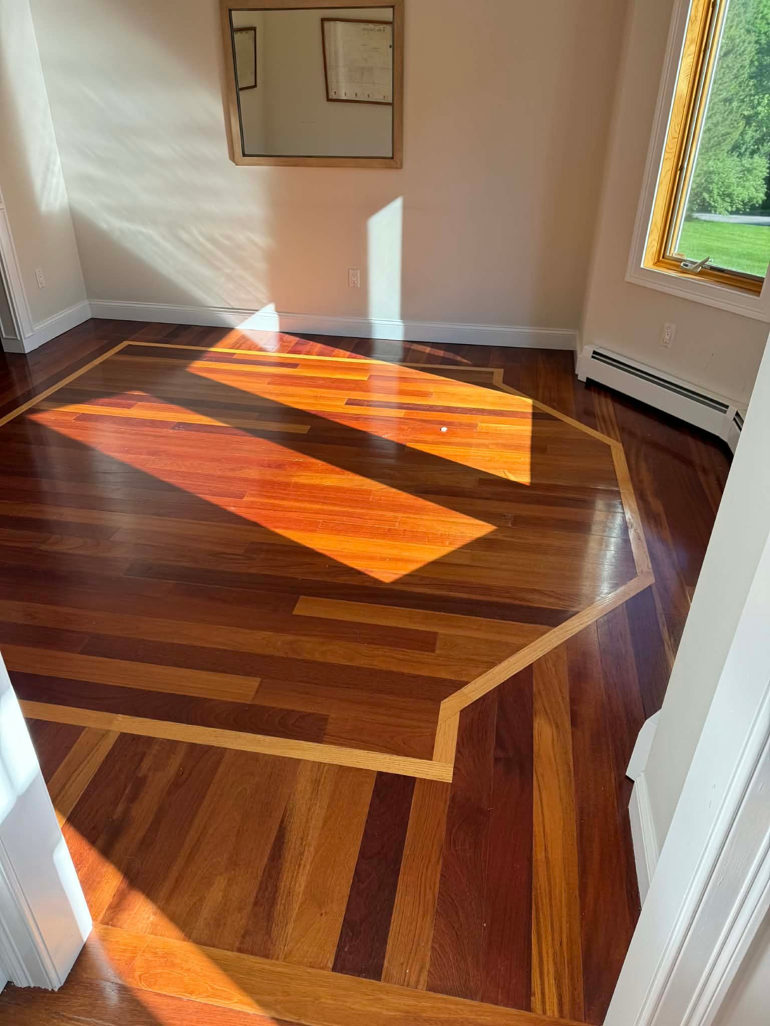 Custom flooring layout and pattern design